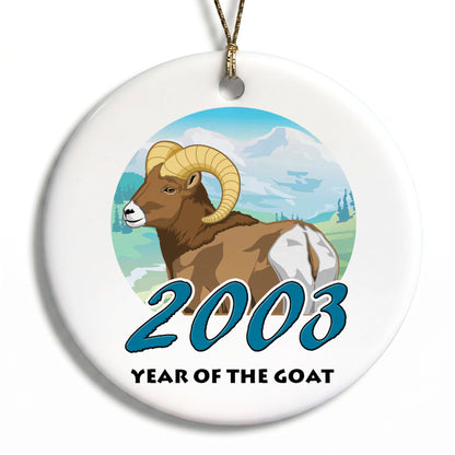Chinese Zodiac Year of the Goat Ornament 2003