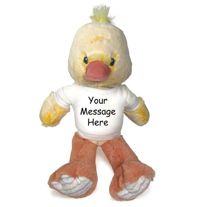 Personalized Stuffed Duck - 12 Inch Plush Ebba Dani Duck