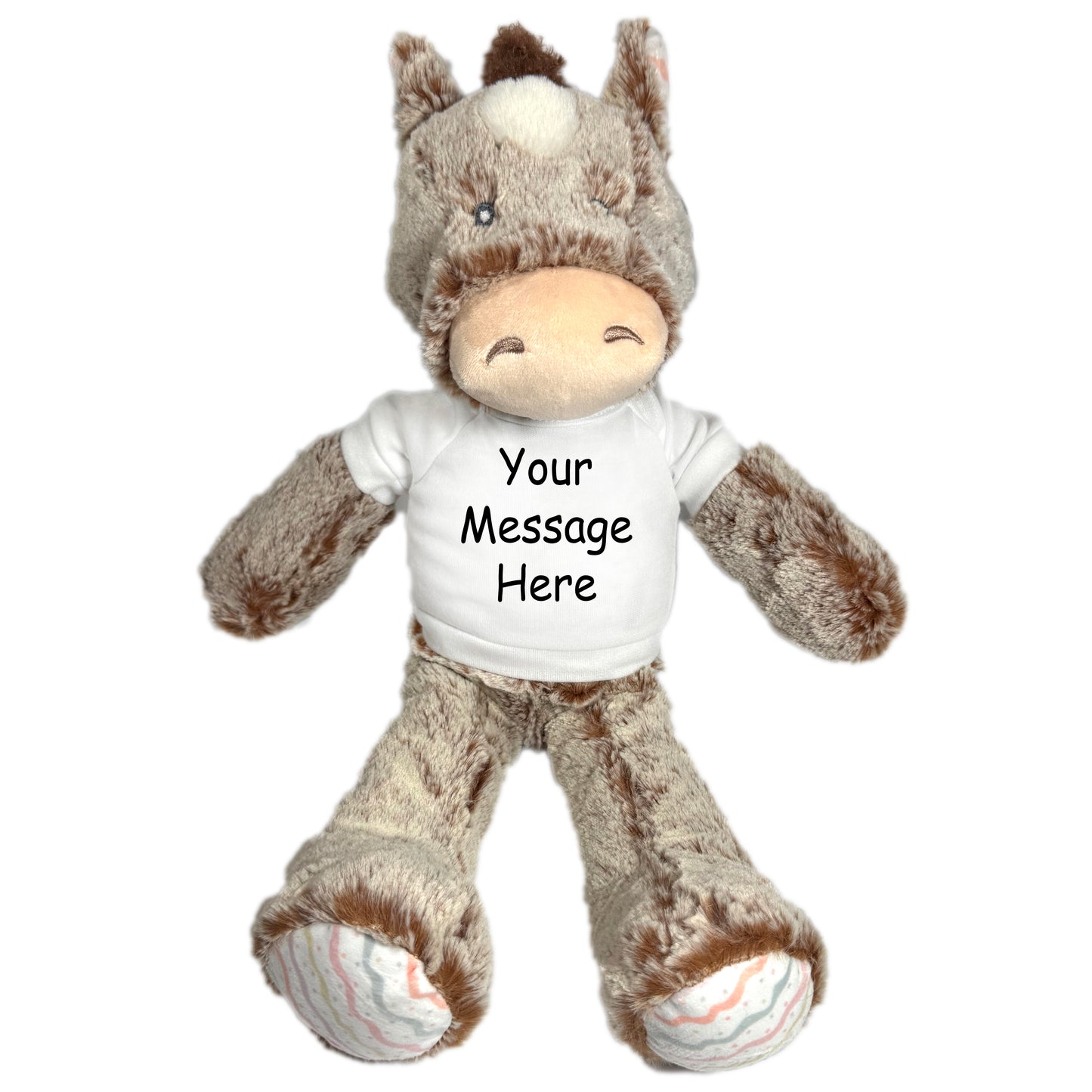 Personalized Stuffed Horse - &nbsp;12" Promise Pony, Ebba Baby Plush Collection