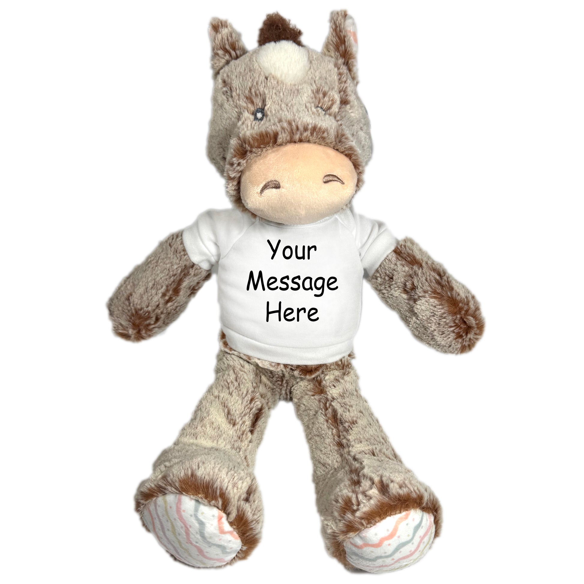 Personalized Stuffed Horse - &nbsp;12" Promise Pony, Ebba Baby Plush Collection