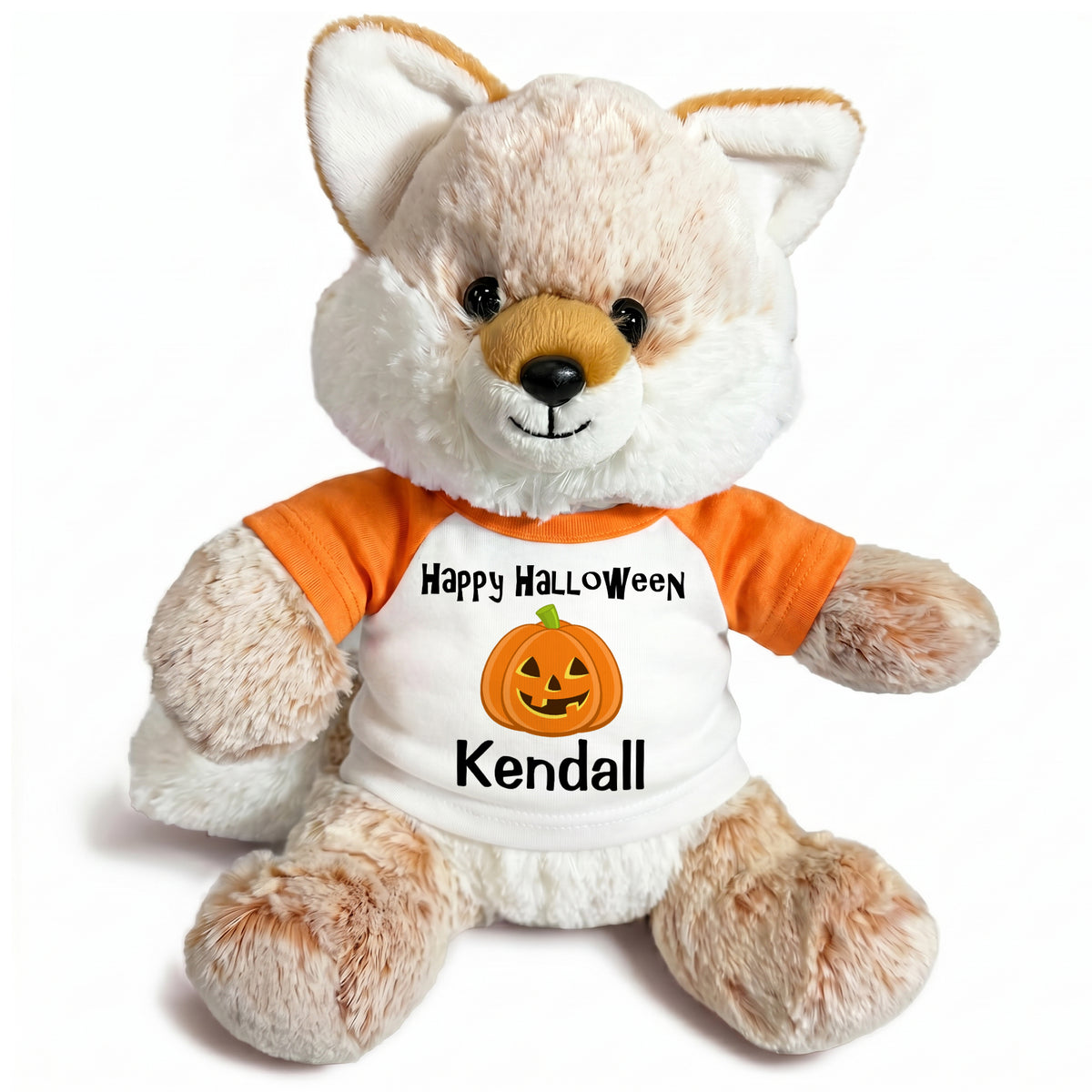 Personalized Halloween Fox - 11" Plush Fancy Fox