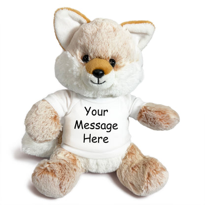 Personalized Stuffed Fox - 11 Inch Fancy Fox