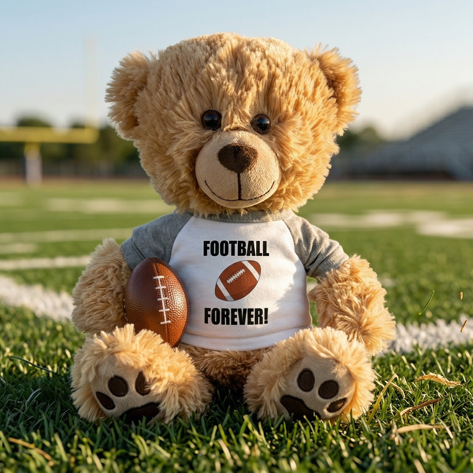Personalized Baseball Teddy Bear - 14" Honey Bear