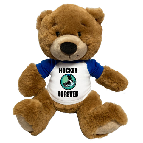 Personalized Ice Hockey Teddy Bear - 14" Ginger Bear