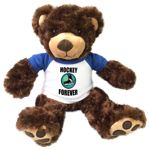 Personalized Ice Hockey Teddy Bear - 13" Brown Vera Bear