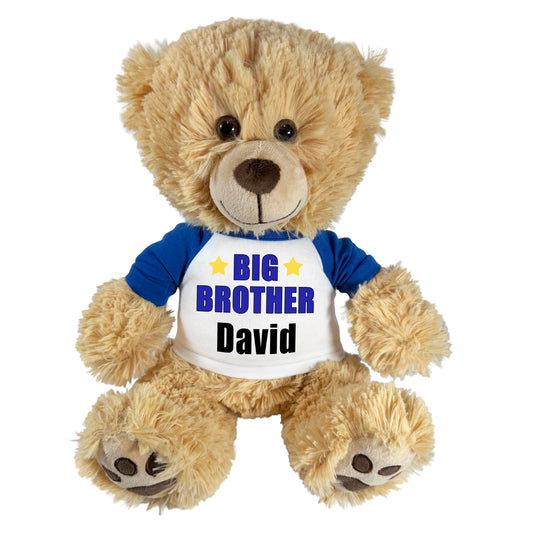 Big Brother Teddy Bear - Personalized 14" Honey Bear