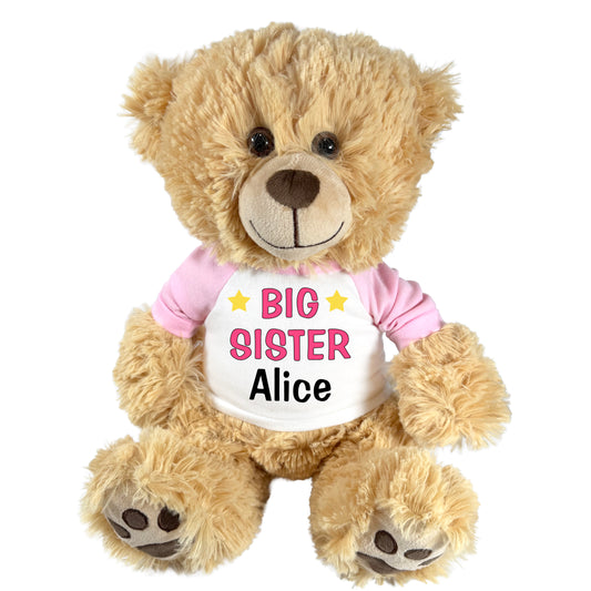 Big Sister Teddy Bear - Personalized 14" Honey Bear
