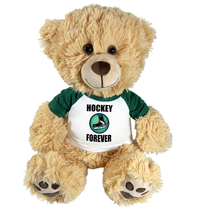 Personalized Ice Hockey Teddy Bear - 14" Honey Bear