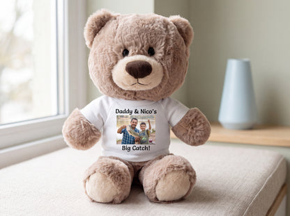 Personalized Teddy Bear - 11 inch Hug-a-Wug Bear with your custom printed photo and/or text