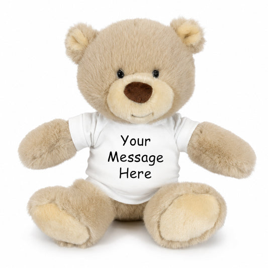 Personalized Teddy Bear - 10 inch Nuzzles Bear, Beige/Tan