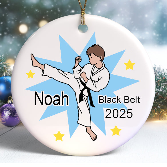 Personalized Christmas Ornaments - Karate, Swimming, Gymnastics, Horseback Riding, Piano, and more.