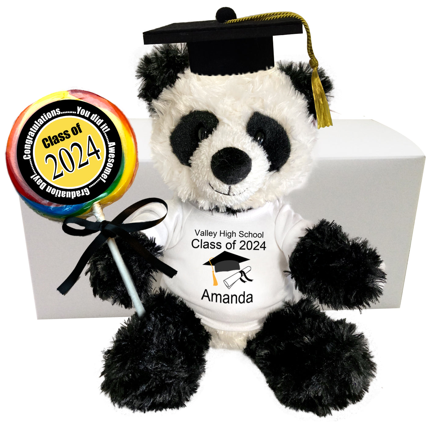 Graduation Panda Personalized Gift Set - 12