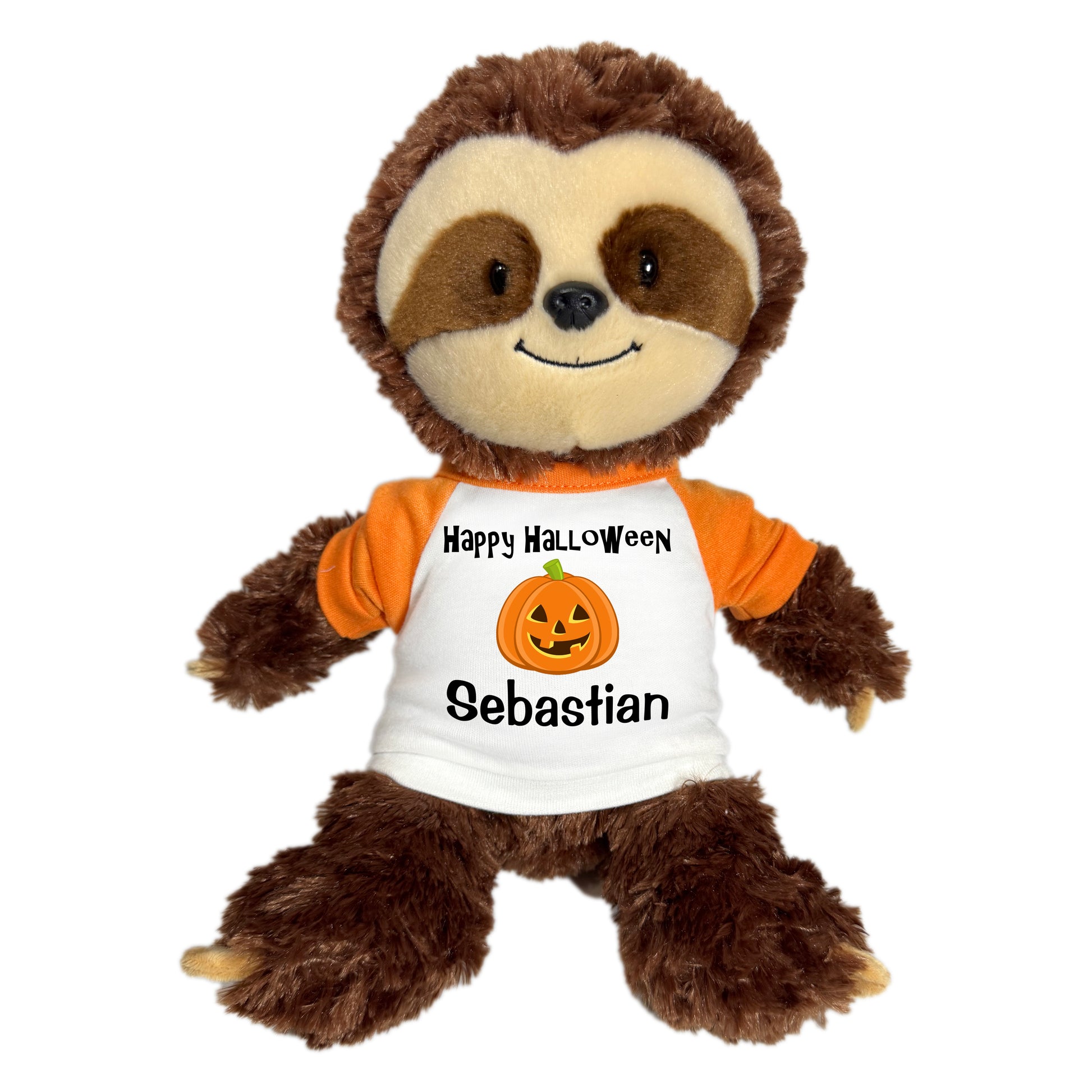 Personalized Halloween Sloth - 12" Plush Tubbie Wubbie Sloth