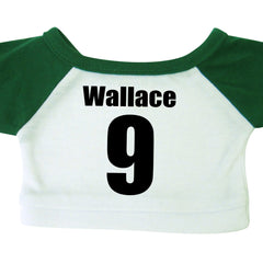 Back of T-Shirt for personalized football teddy bear
