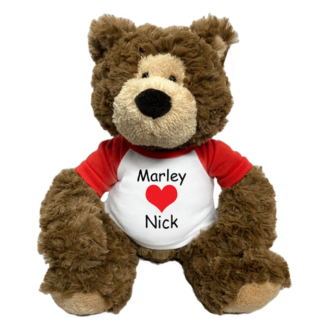 Personalized Valentine Teddy Bear - 14" Bear Hugs