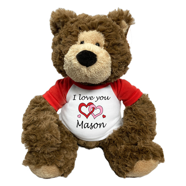 Personalized I Love You Teddy Bear - 14" Bear Hugs