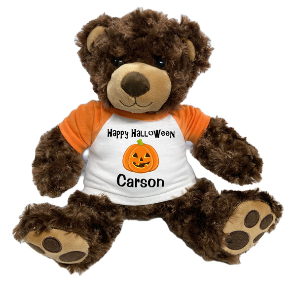 Halloween Teddy Bear - Personalized 13" Brown Vera Bear