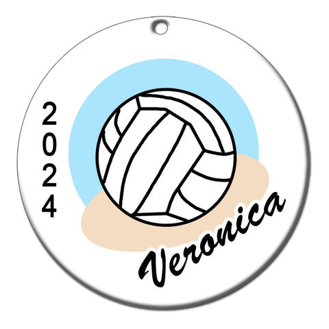 Volleyball Personalized Christmas Ornament