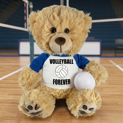 Personalized Volleyball Teddy Bear - 14" Honey  Bear