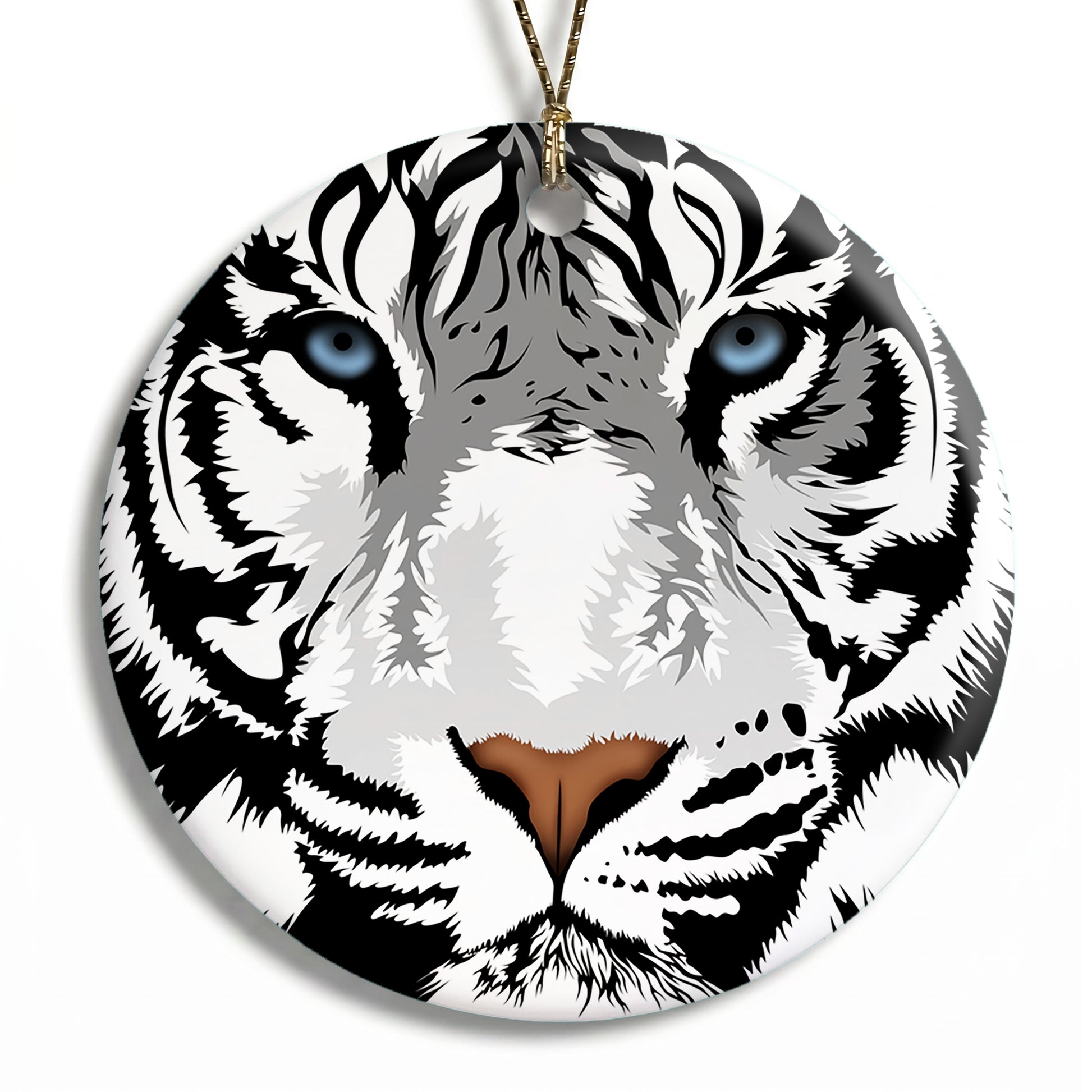 White Tiger Christmas Ornament - Harimau the White Tiger