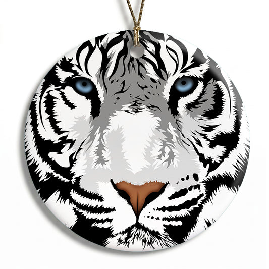 White Tiger Christmas Ornament - Harimau the White Tiger