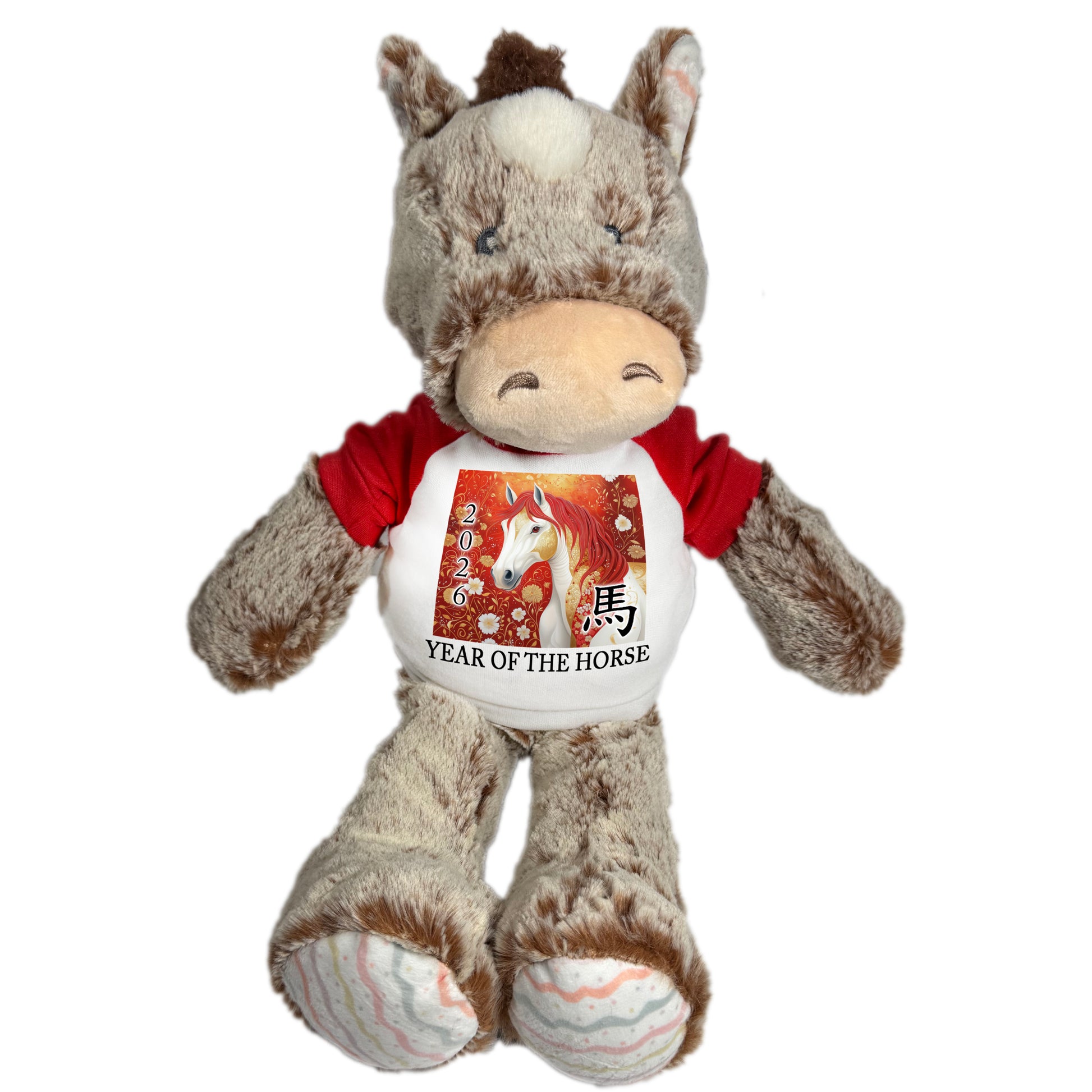 Chinese Zodiac Year of the Horse 2026 Stuffed Animal - 12 inch Plush Ebba Pony