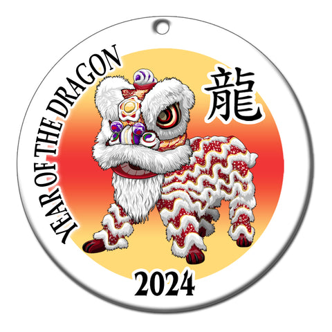 Chinese Zodiac Year of the Dragon Ornament (2024)