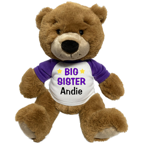 Big Sister Teddy Bear - Personalized 14" Ginger Bear