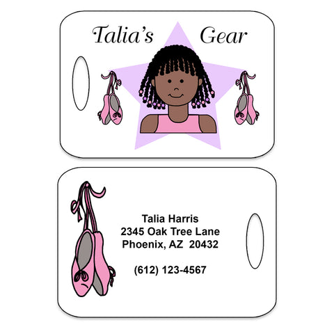 Ballet or Dance Kid Personalized Bag Tag