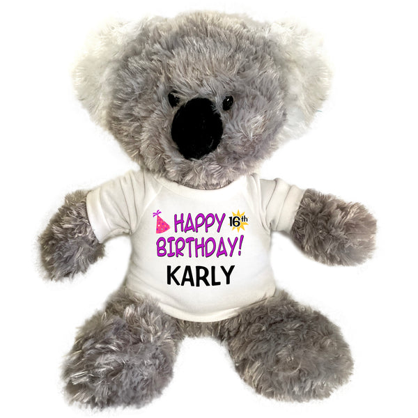 Personalized Birthday Koala - 12 Inch Plush Tubbie Wubbie Koala