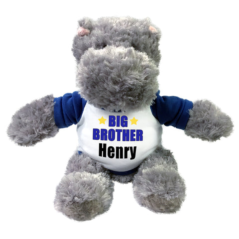 Big Brother Hippo-  12" Personalized stuffed Hippopotamus