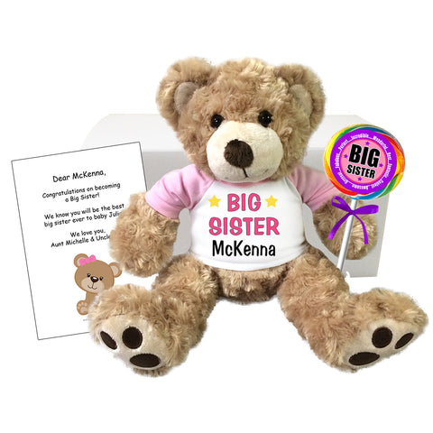 Big Sister Personalized Teddy Bear Gift Set