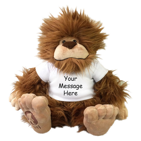 Personalized Stuffed Bigfoot by Aurora Plush