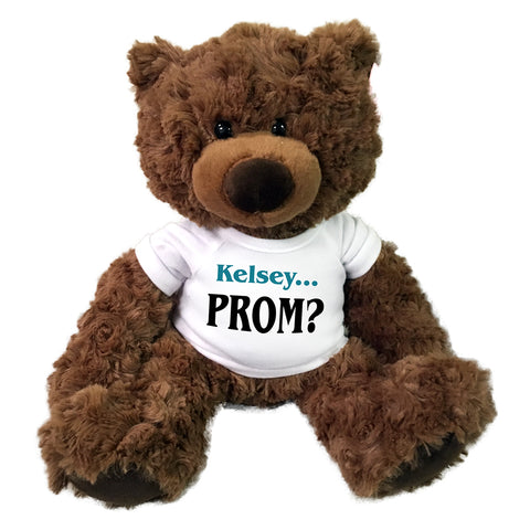 Personalized Prom invitation teddy bear - 13" Coco Bear