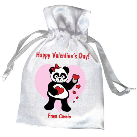 Love Panda Valentines Party Favor Bag
