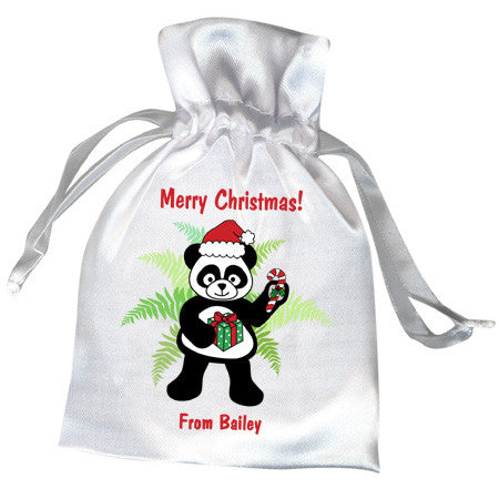 Santa Panda Christmas Party Favor Bag