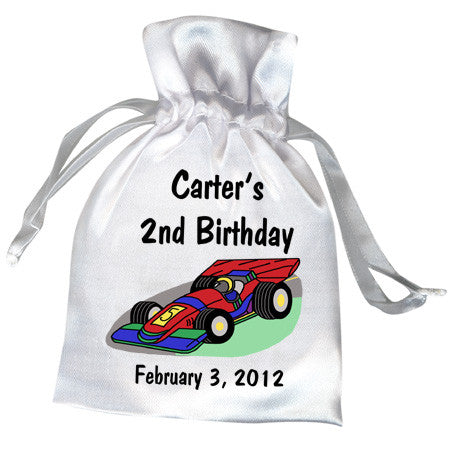 Race Car Birthday Party Favor Bag