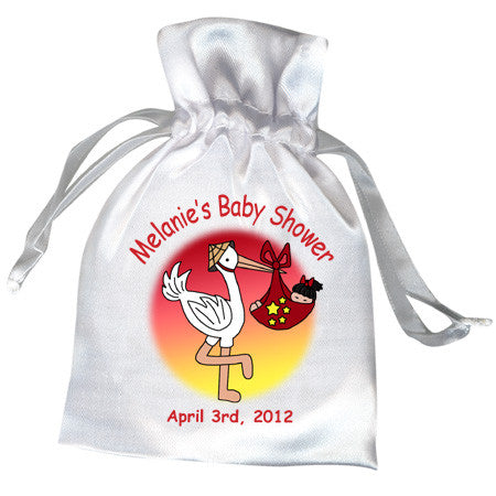 Adoption Stork Favor Bag - Girl (33 countries)