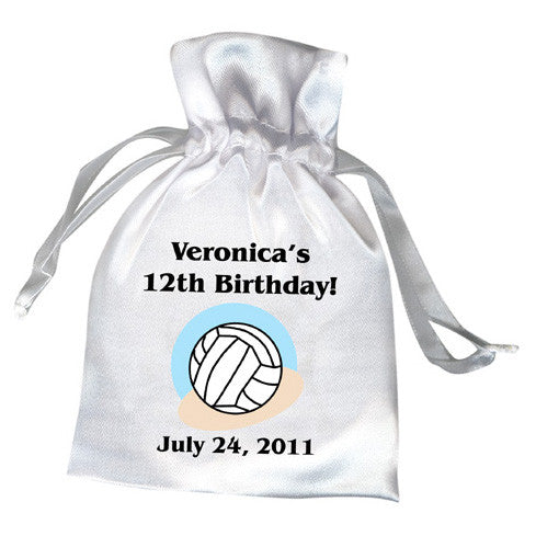 Volleyball Birthday Party Favor Bag