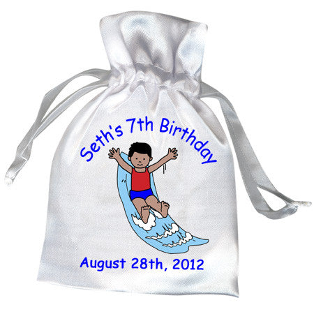 Water Slide Birthday Party Favor Bag - Boy