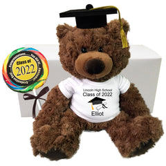 Graduation Teddy Bear Personalized Gift Set - 13" Coco Bear Class of 2022