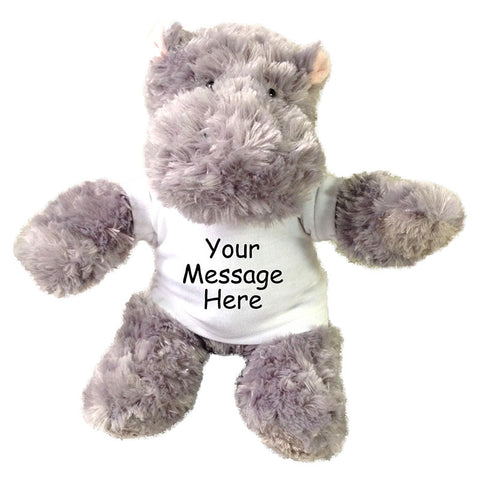 Personalized Stuffed Hippo - Aurora Plush Tubbie Wubbie, 12" Hippopotamus