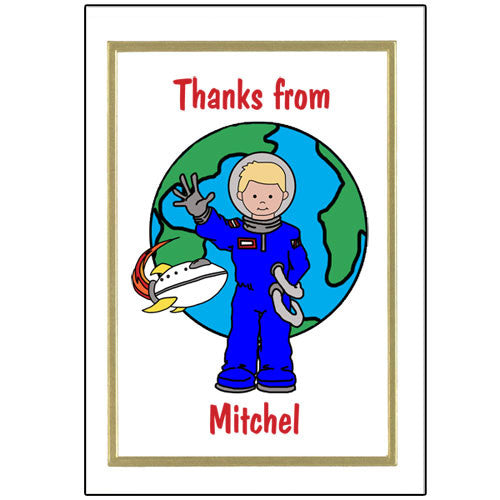 Outer Space Thank You Note Cards
