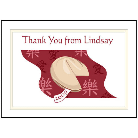 Fortune Cookie Thank You Note Cards