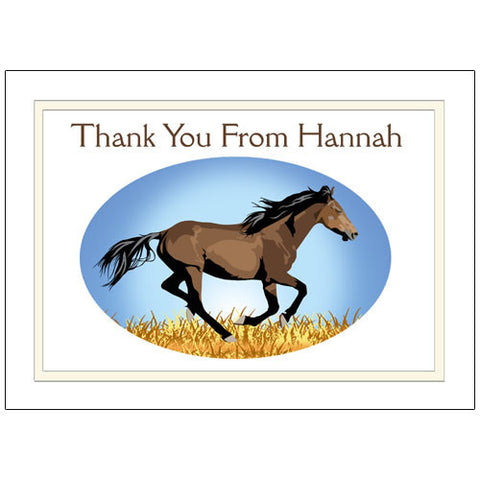 Wild Horse Thank You Note Cards