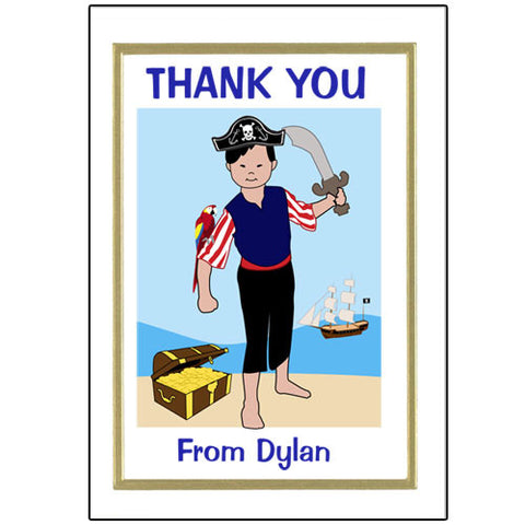 Pirate Thank You Note Cards