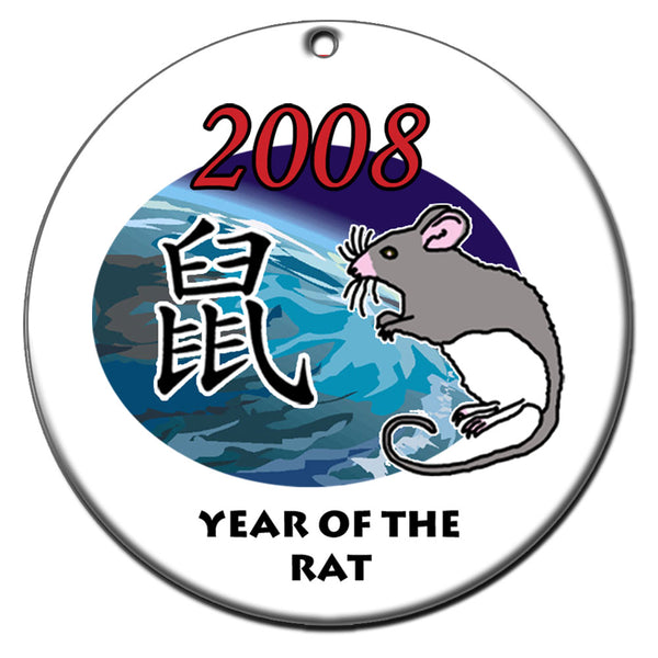 Chinese Zodiac Year of the Rat Ornament - 2008