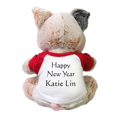 Example of back printing on personalized chinese new year pig gift set