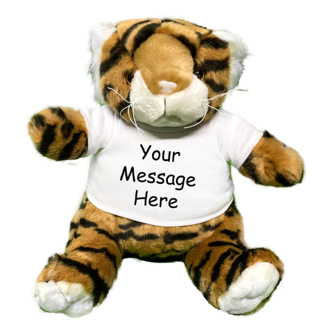 Personalized Stuffed Tiger - 9 inch Plumpee Tiger