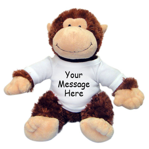 Personalized Stuffed Monkey - Aurora Plush 12" Chimp